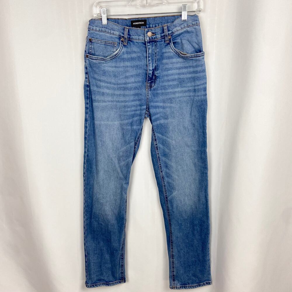 Nordstrom‎ Slim Straight Jeans Big Kids Size 18 Medium Blue Wash Denim